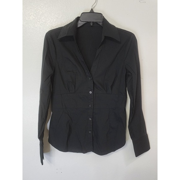 Express Design Studio Fitted Button Down Shirt Long Sleeve Career M - Picture 1 of 7